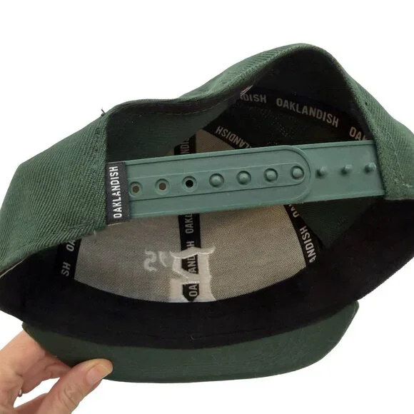 Oakland Ballers Snap Back Green & White Cap - Picture 4 of 6